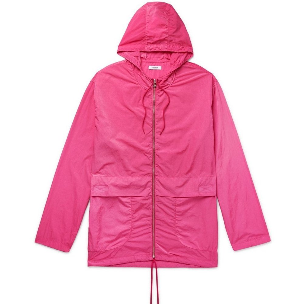 Tres Bien Hooded Shell Jacket in Pink 52